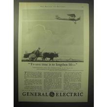 1930 General Electric Ad - Save Time Lengthen Life