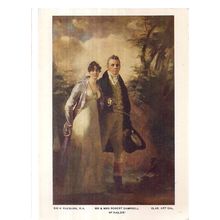 MR & MRS ROBERT CAMPBELL by Sir H Raeburn unused vintage postcard /