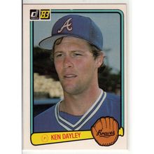 1983 Donruss baseball card 375 Ken Dayley
