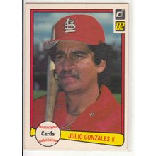 1982 Donruss baseball card 645 Julio Gonzalez