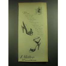 1945 I. Miller Side Drape and Sorceress Shoes Advertisement