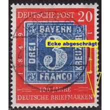 GERMANY BUND [1949] MiNr 0114 F6 ( O/used ) [01] Plattenfehler