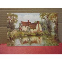Willy Lott's cottage by William Affleck , FLATFORD. Suffolk. unused postcard =