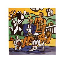Fernand Leger The Country Outing Painting Postcard