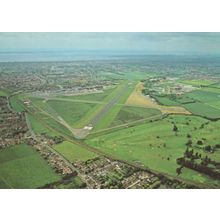 Southend Airport Essex Stunning 1980s Aerial Postcard