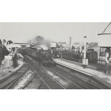 3860 Train & 2268 Engine in Cheddar Valley Bay Yatton 1963 Postcard