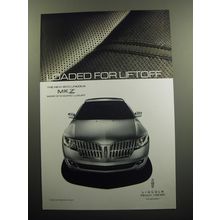 2010 Lincoln MKZ Car Advertisement - Loaded for Liftoff