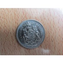 1968 Queen Elizabeth ll 50 Cents Canada Coin