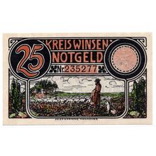 1921 Germany Winsen Notgeld 25 Pfennig Note (1163)