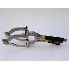 Locking C-Clamp Pipe and Tube Clamp with 4 Pads Vise Grip for Welding Woodworkin