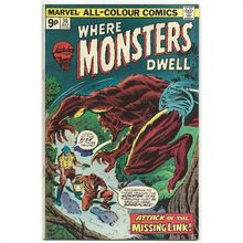 WHERE MONSTERS DWELL # 36 BRITISH version 9P