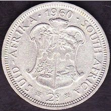 1960 South Africa 1 Florin (2 Shillings) Silver Coin