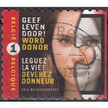 Belgique 2010 Michel 4037BDR O Cote (2010) 1.60 € Don d'organes Cachet rond