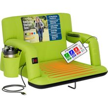 Alpcour Reclining Heated Stadium Seat with Armrests[ ]
