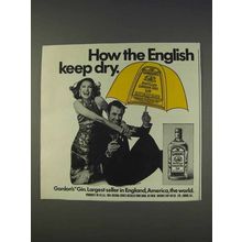 1977 Gordon's Gin Ad - How the English Keep Dry