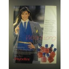 1985 Maybelline Long wearing Nail Color Ad