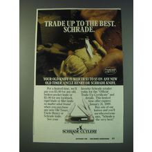 1988 Schrade 34OT Middleman Knife Ad - Trade up to the best