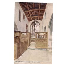 THE CHAPEL, HADDON HALL, Derbyshire unused vintage postcard Photochrom /