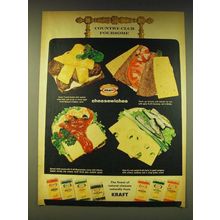 1964 Kraft Cheese Ad - Country-Club Foursome