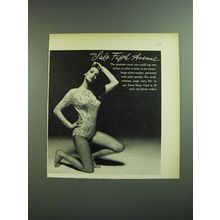1969 Saks Fifth Avenue Oyster-Beige Nylon Romper Swim Suit Advertisement