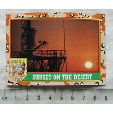 1991 Topps Desert Storm No. 42 Radar Platform at Sunset