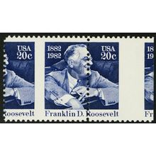 1950, MNH 20¢ FDR Spectacular Perf Shifted Error Margin Copy - Stuart Katz