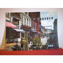 MIDDELFART, PEDESTRIAN STREET, DENMARK ..unused postcard. dated 1986 #