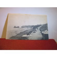 CANNON ON THE SEA-FRONT, SEAHAM, Co. Durham used antique postcard 1906 pm =