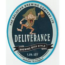 USED PUMP CLIP FRONT - SALOPIAN BREWING COMPANY - DELIVERANCE