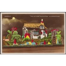 The Cottage, Blackpool Illuminations, Lancashire, 1934 - Valentine's RP Postcard