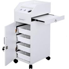 Salon Trolley Cart - Beauty Salon Cart with Drawers and Tool Holders, Salon Stat