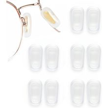 5 Pairs Slip-On Nose Pads Covers,Soft Silicone Eyeglasses Nosepads Anti-Slip Gla