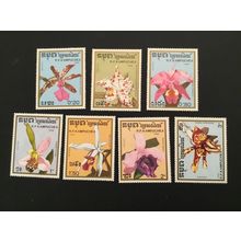 ICOLLECTZONE Cambodia 898-904 flowers VF NH