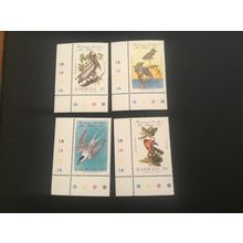 ICOLLECTZONE Barbuda 701-704 birds Corner VF NH