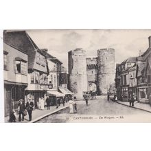 ED40 CANTERBURY- THE WESTGATE . LL PRINTED POSTCARD