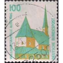 GERMANY, Pilgrimage Chapel, Altoetting, green 1989, 100pf