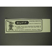 1913 Buff Engineering Instruments Ad