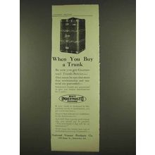 1913 National Veneer Products Indestructo Trunk Ad