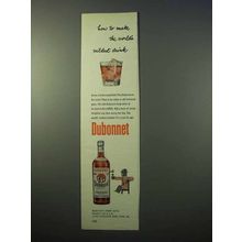 1952 Dubonnet Aperitif Ad - Make World's Mildest Drink