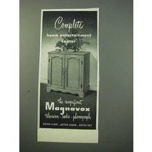 1953 Magnavox Home Entertainment Center Ad - Complete