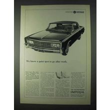 1966 Chrysler Imperial Car Ad - Quiet Spot To Go