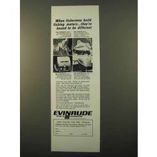 1966 Evinrude Motor Ad - Stowaway, Angler, Fisherman