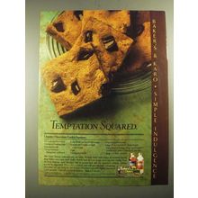1987 Baker's Chocolate and Karo Syrup Ad - Chunky Chocolate Cookie Squares