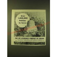 1951 Sun Life Assurance Company of Canada Ad - Over 1,800,000 Policies in Force