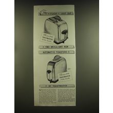1939 Toastmaster Toasters Ad - Flash Just Out Two brilliant new Automatic