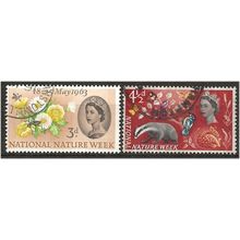 1963 Nature Phosphor Set SG637p-638p Fine Used .