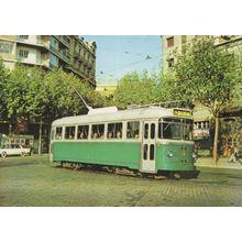 Tram Vies De Barcelona Coxte 513 Spanish Bus Postcard