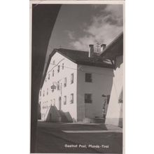 Gasthof Post Pfunds Tirol Real Photo Austria Austrian Vintage Postcard