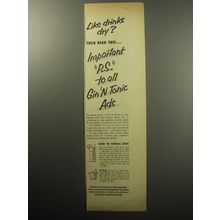 1954 Angostura Aromatic Bitters Ad - Like drinks dry? Then read this
