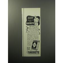 1957 Sakrete Cement Mix Advertisement - Easy does it with Sakrete
